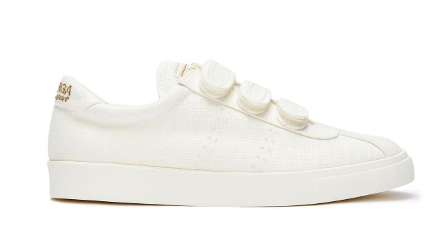 スペルガ 2843 クラブ S 3 ストラップ コットン ホワイト ゴールド ホワイト Av