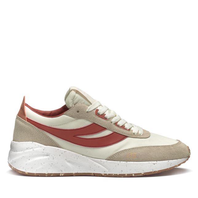 スペルガ 4089 トレーニング 9ts スリム ビーガン フェイクレザー ブラウン 赤みがかったオレンジ ダスティグレー