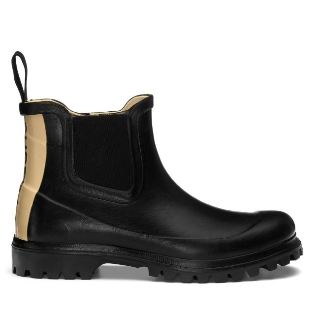 スペルガ 798 ラバー ブーツ レタリング ブラック