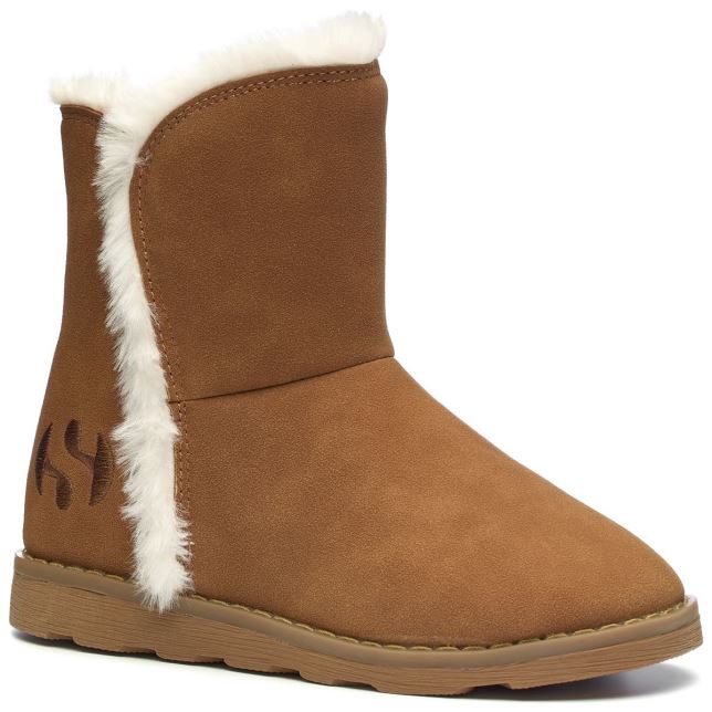 スペルガ 4033 キッズ フェイクスエード ブラウン ブロンズ