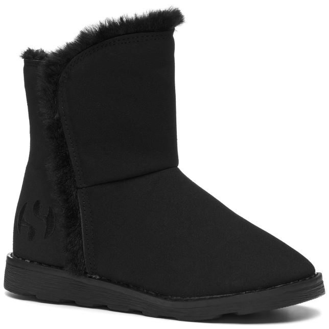 スペルガ 4033 キッズ フェイクスエード トータルブラック